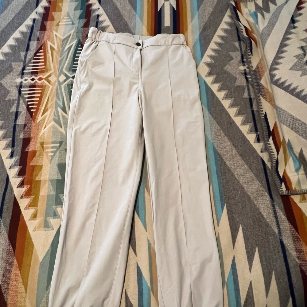 Lululemon Warpstreme Stylish Cream Trousers